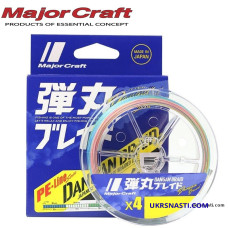 Шнур Major Craft Dangan Braid X4 #1,5 размотка 150м разноцветный